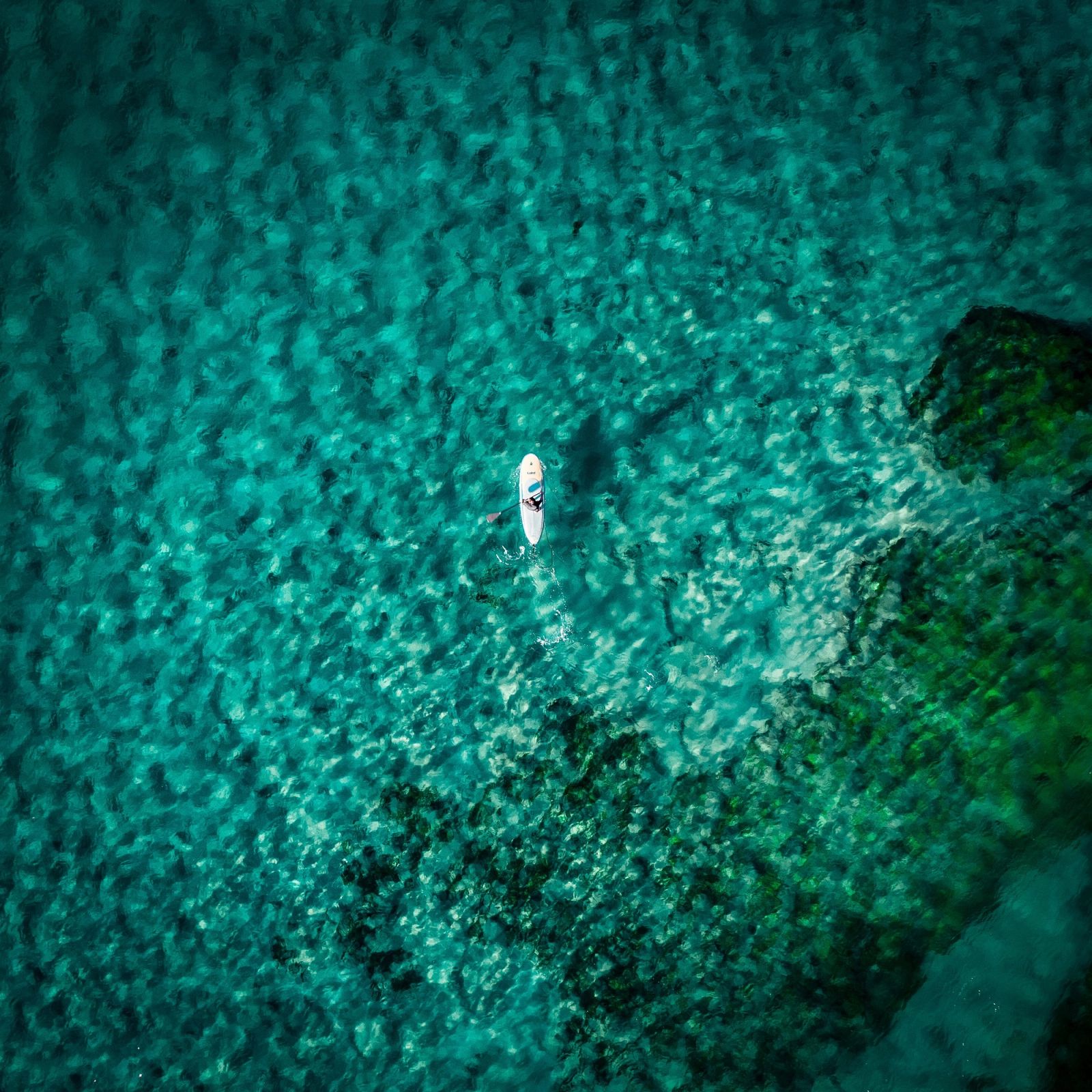 Aerial Ocean Foam Abstract