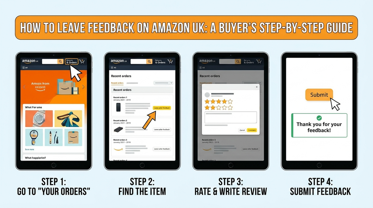 How to leave feedback on amazon uk