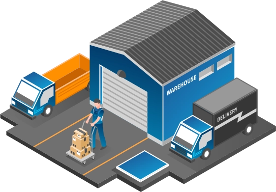 Amazon FBA warehouse operations for fast shipping.