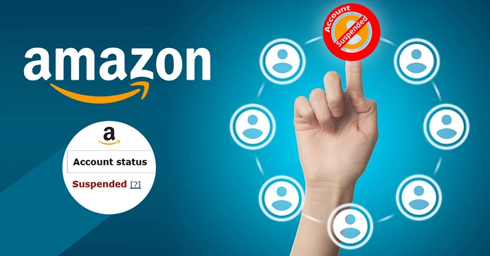 amazon status- account suspended illustration.