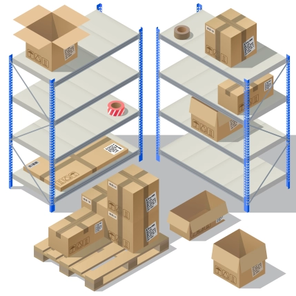 Warning graphics about stockouts and high storage fees for Amazon sellers.