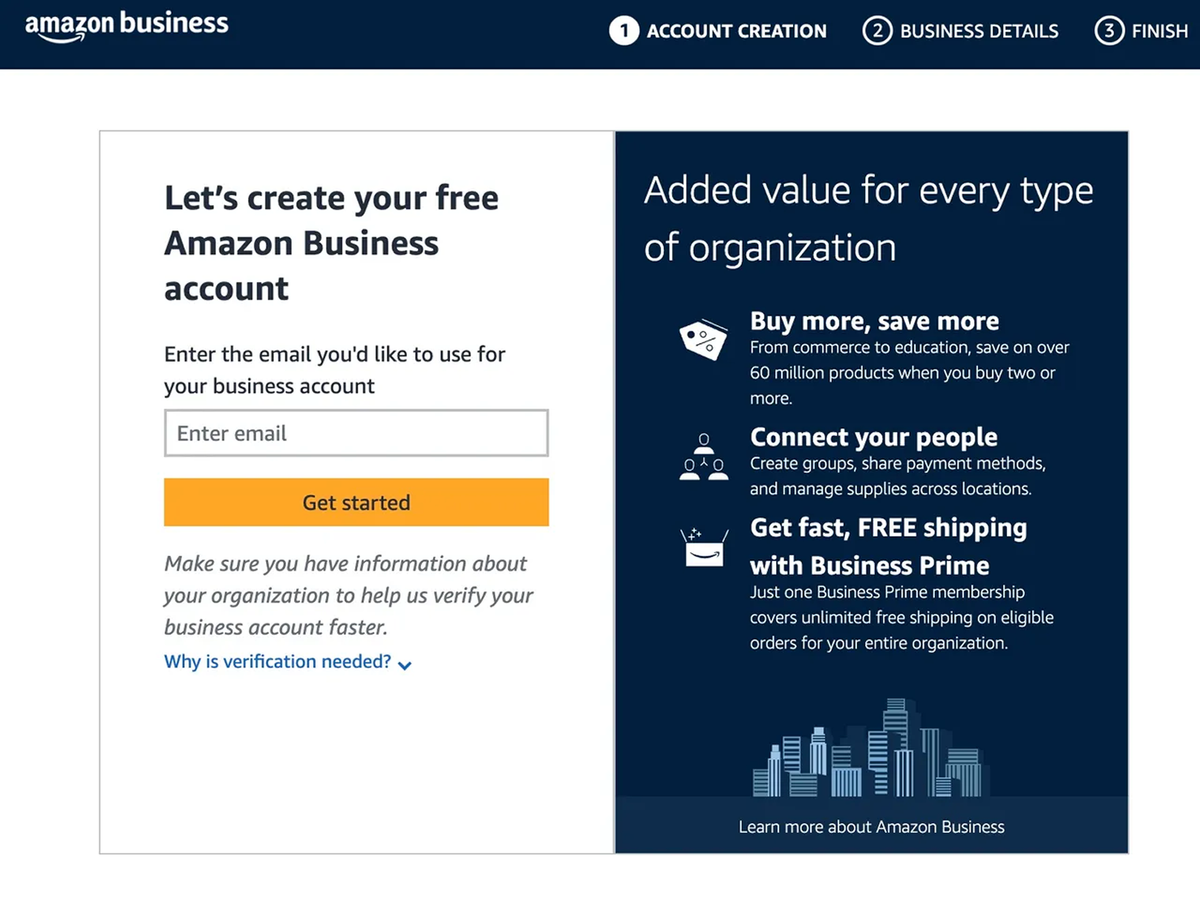 What is an amazon business account uk