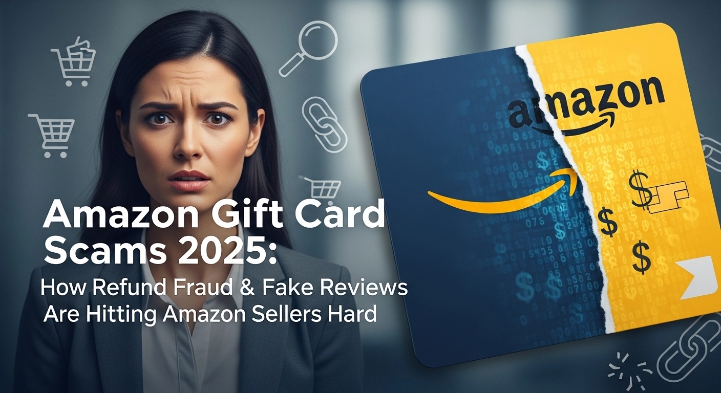 Amazon Gift Card Scams 2025: How Refund Fraud & Fake Reviews Are Hitting Amazon Sellers Hard featured image