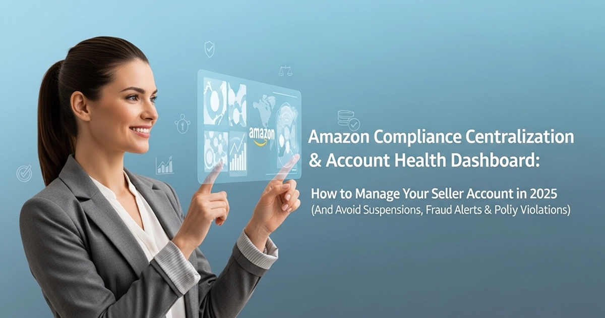 Amazon Compliance Centralization & Account Health Dashboard: How to Manage Your Seller Account in 2025 (And Avoid Suspensions, Fraud Alerts & Policy Violations) featured image