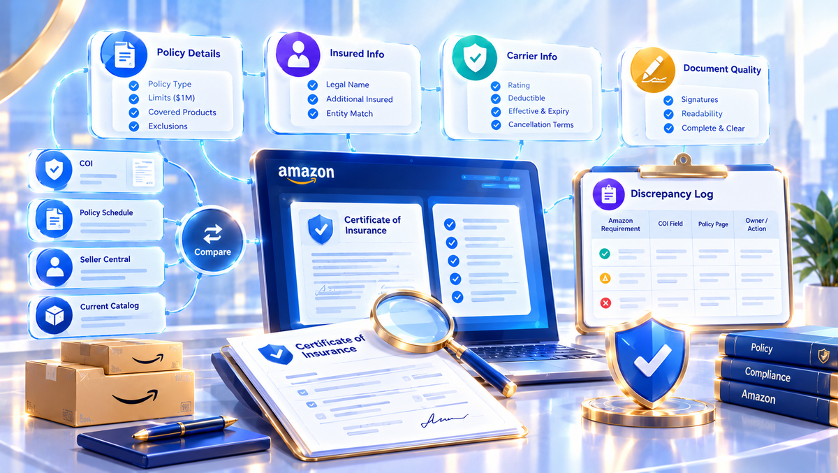 Amazon Insurance Document Audit Dashboard