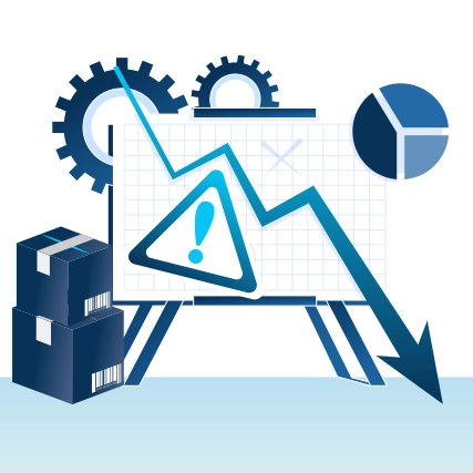 Visual warning for stockouts and high Amazon FBA storage fees in 2025