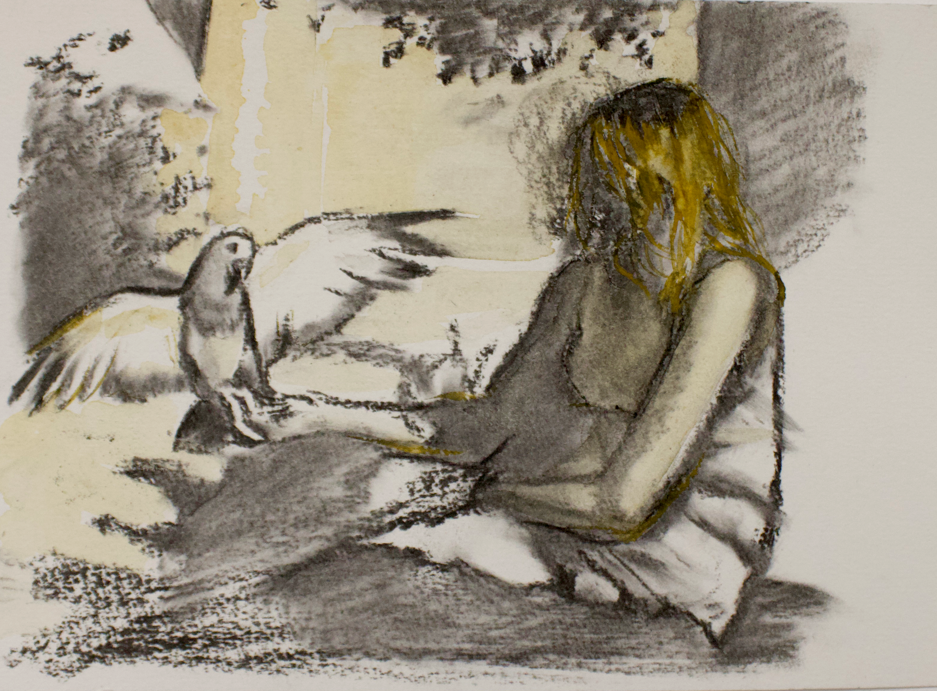 Girl with Pidgeon