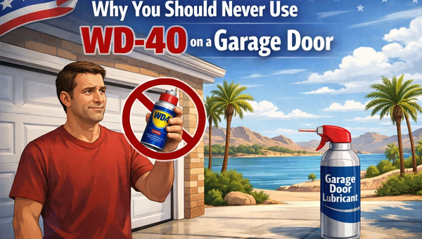 Why You Should Never Use WD-40 on a Garage Door