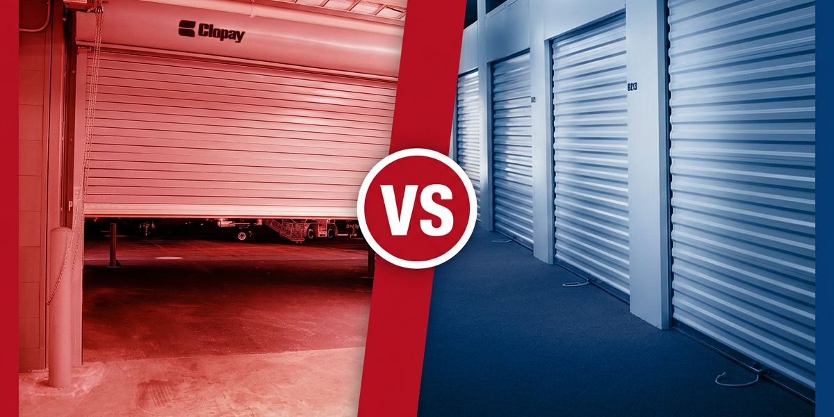 overhead sheet door vs rolling steel overhead door, commercial garage doors rolling steel overhead door overhead sheet door, commercial door installation, warehouse overhead doors