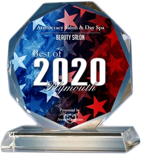 Aristocracy Salon & Day Spa received the 2020 Best Of Plymouth Award for hair salon and day spa.
