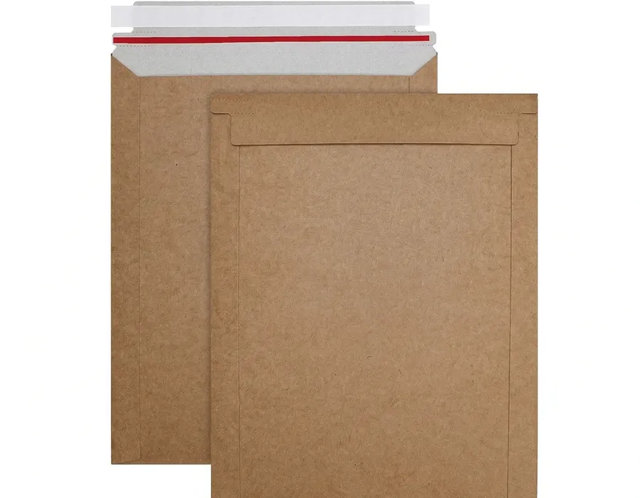 Heavy-Duty Rigid Kraft Mailers (Stay-Flat)