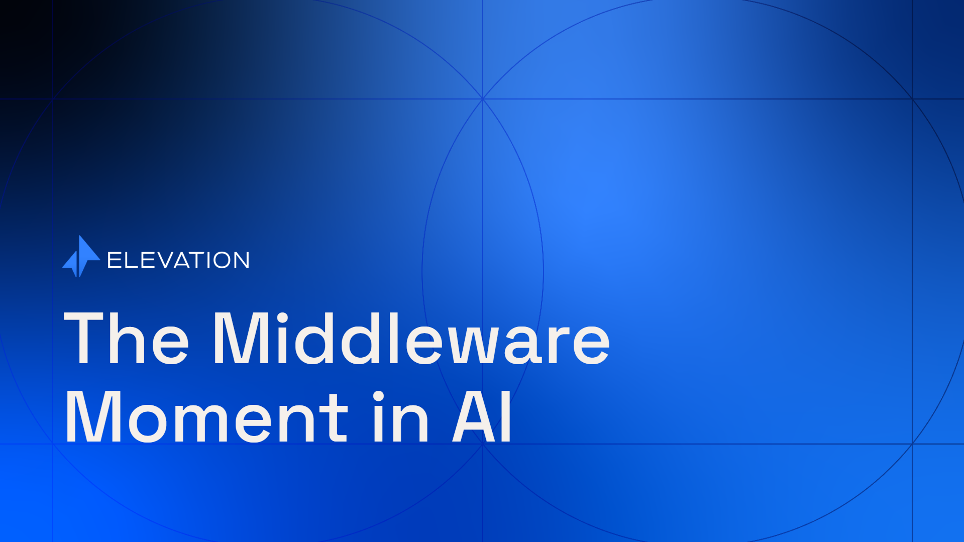 Middleware Moment in AI