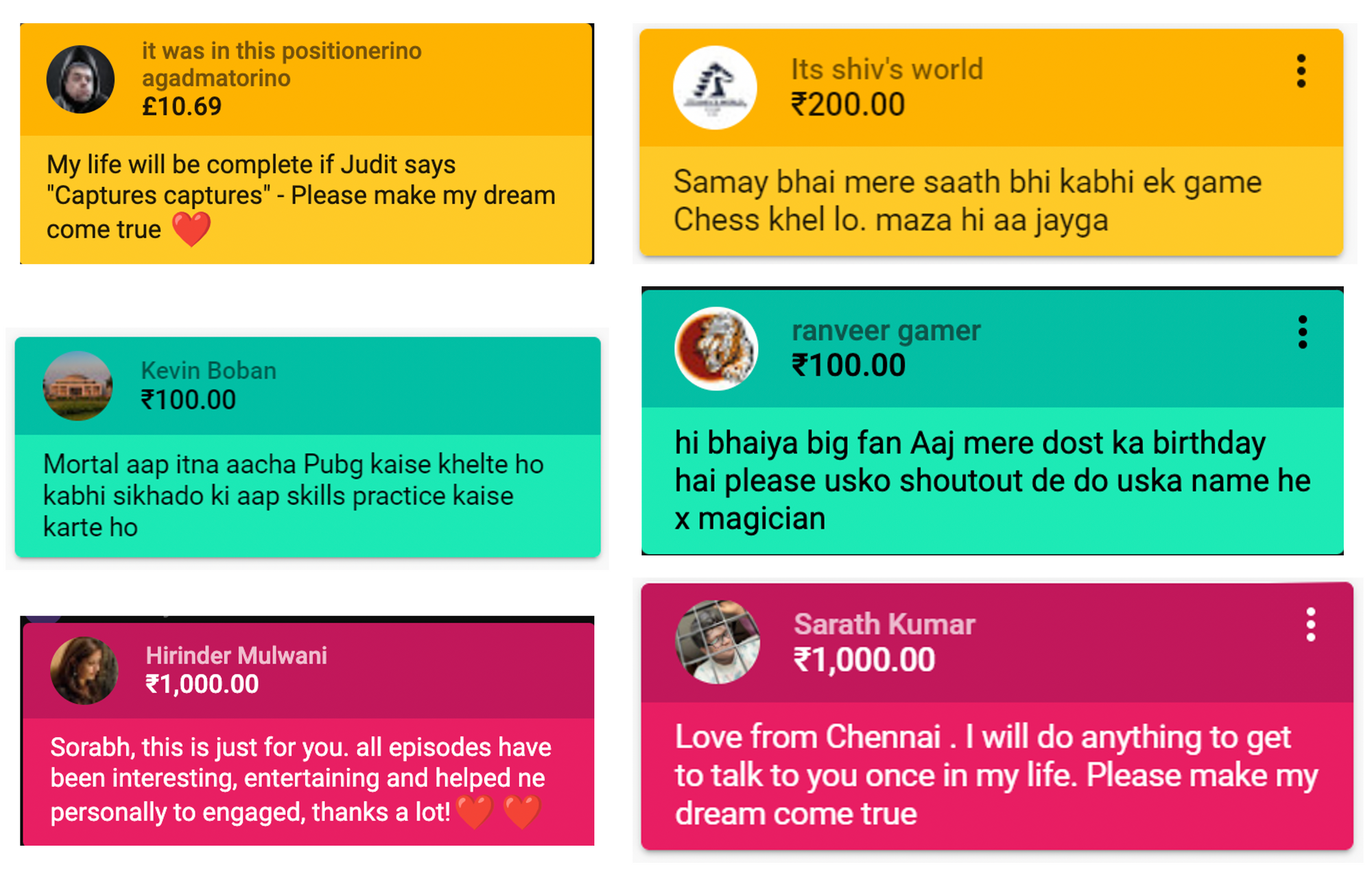 Creator-fan interaction