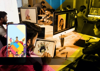 Sharechat team working in their office