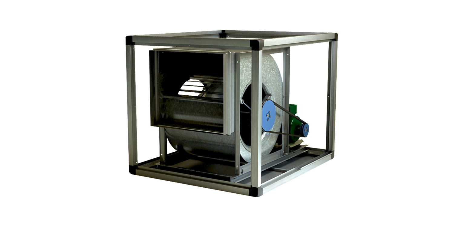 Interior caja de ventilación para renovación de aire Morgui