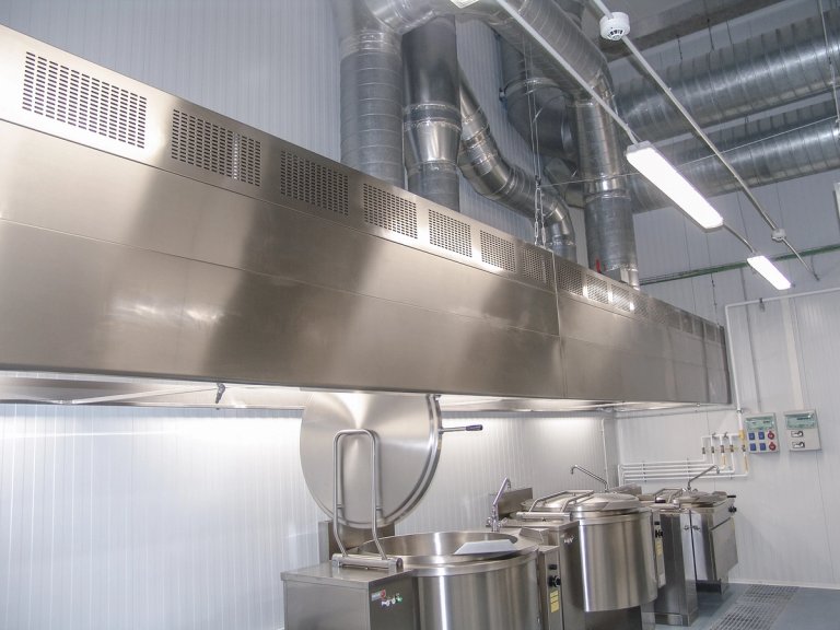 Campanas extractoras para extracción humo de Hornos