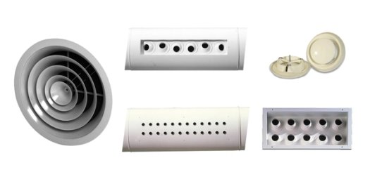 Diffusers, multi-nozzles and extraction outlets