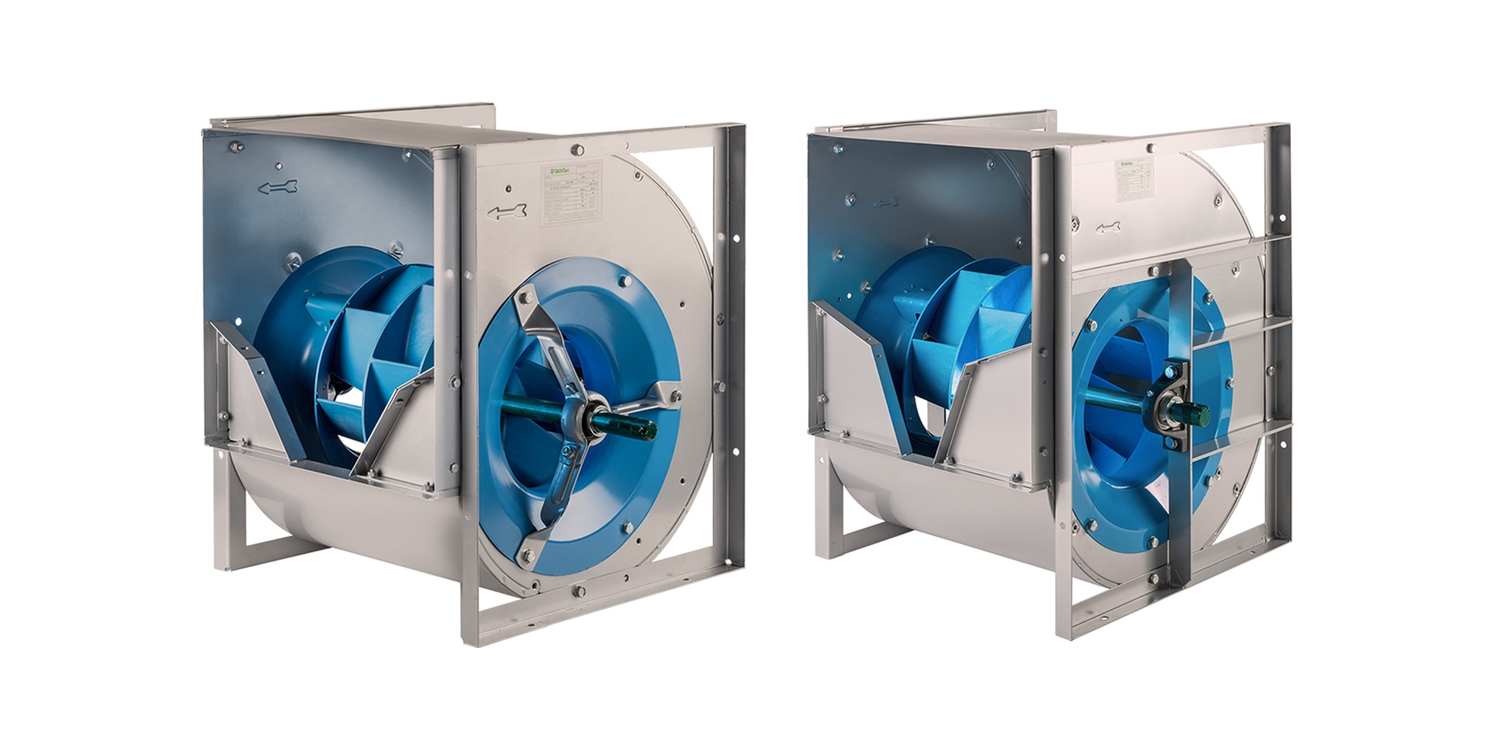 Ventilador de Doble Aspiración a transmisión con rodete a reacción THLZ reforzados de Tecnifan-Comefri