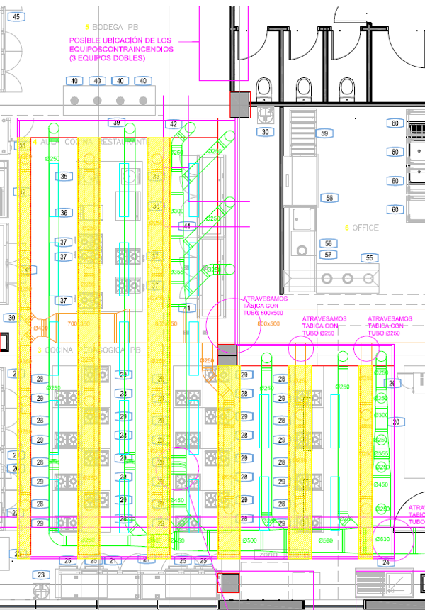 Planos Técnicos HUB Morgui con Autocad