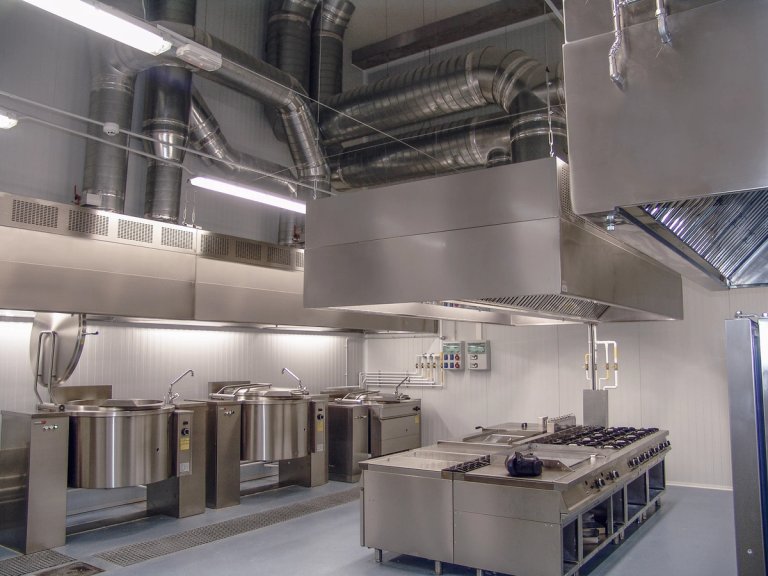 Campanas extractoras para extracción humo de Hornos