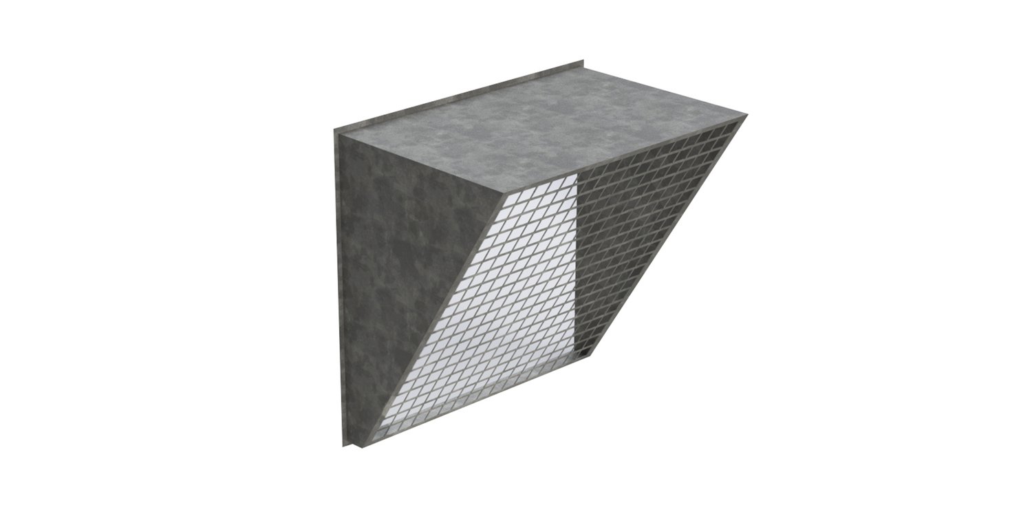Viseras para cajas de ventilación