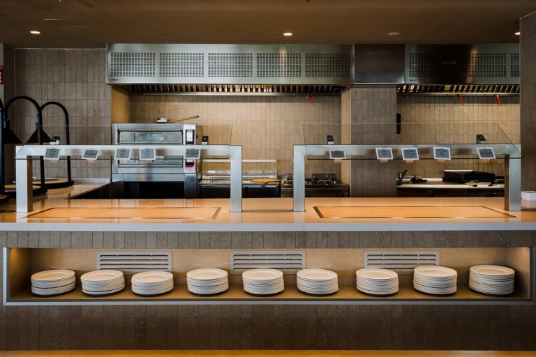 Campana Extractora Beret de Morgui en showcooking del Hotel Estival Maramar