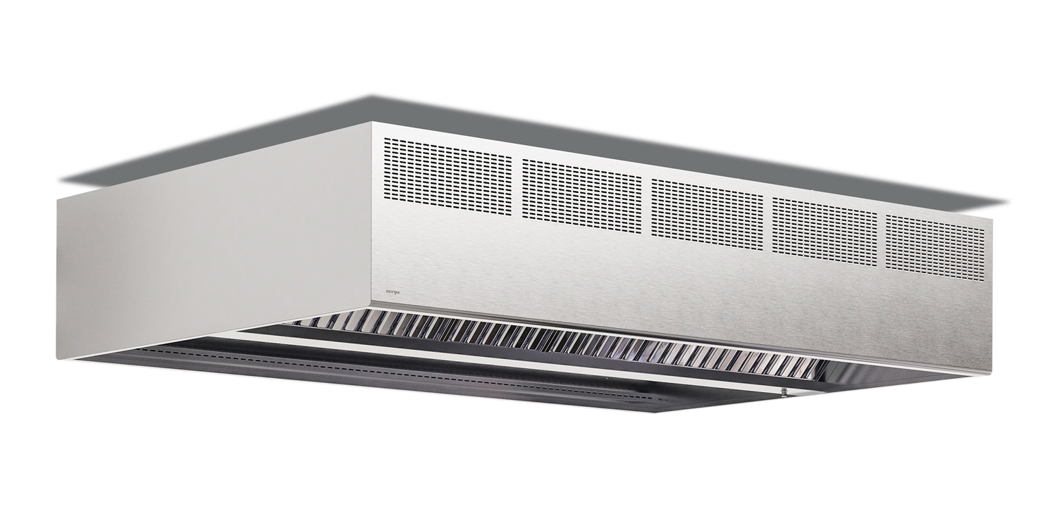 Campana Extractora Modelo Garòs Central con Inducción de Morgui