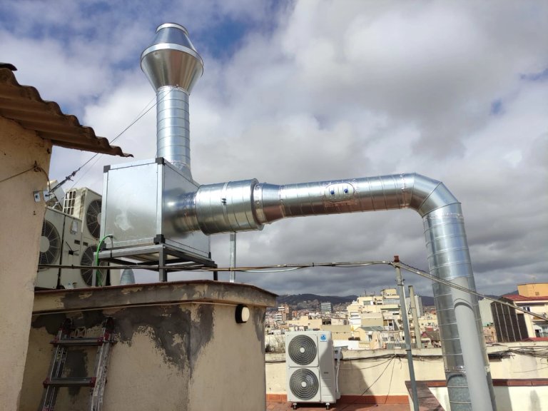 Caja de ventilación UNIC de Morgui Instalada