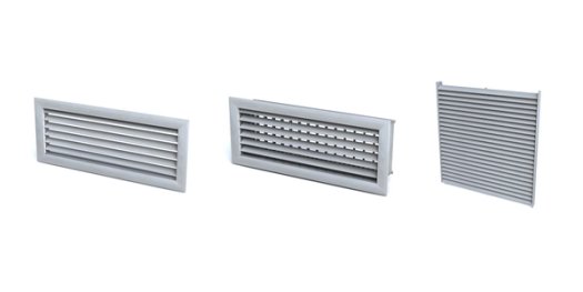Ventilation grilles for air return