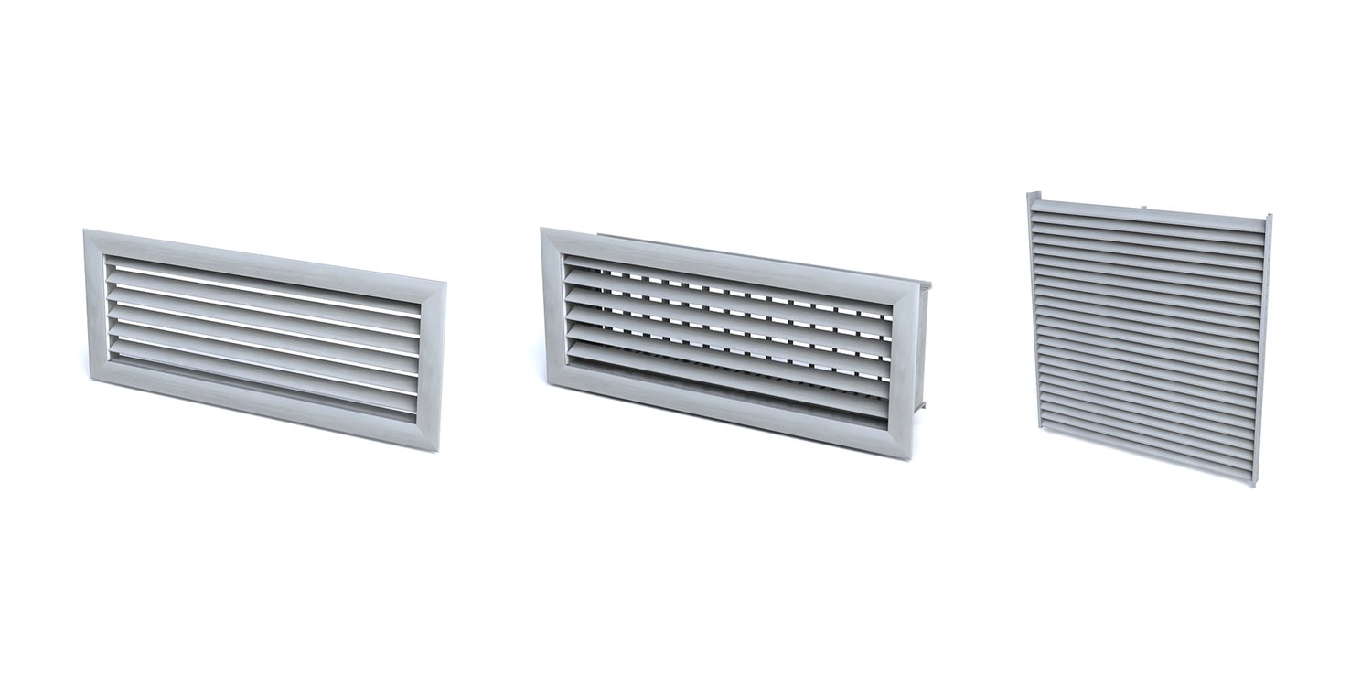 Ventilation grilles for air return