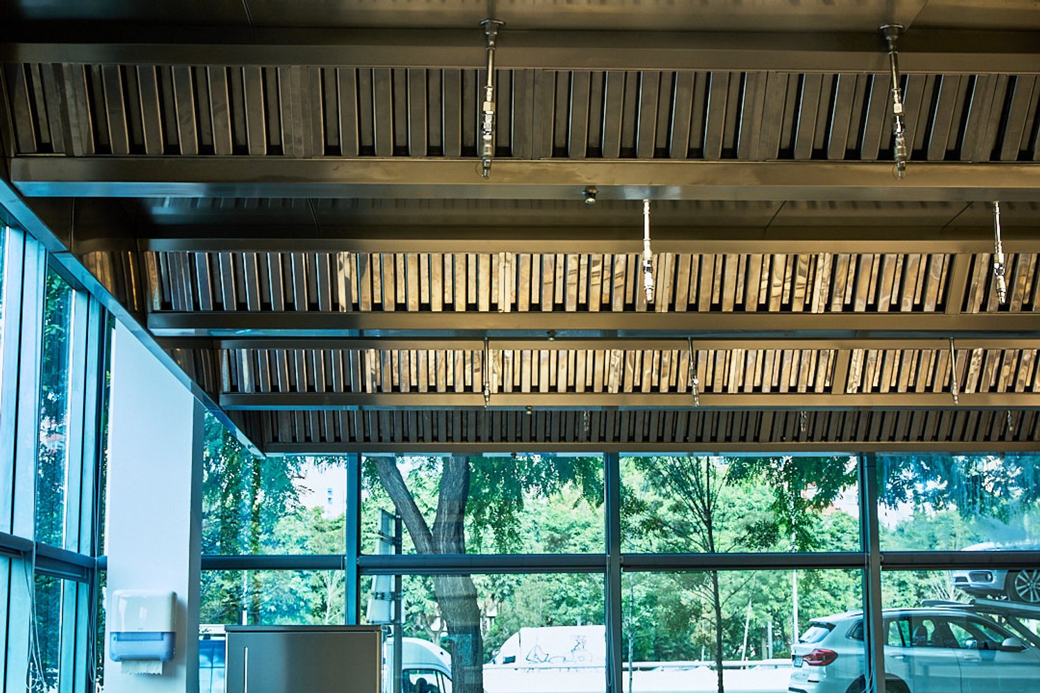 Techo filtrante en el Barcelona Culinary Hub