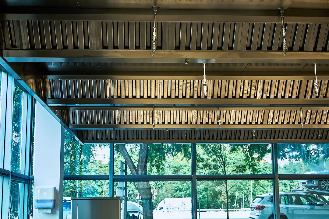 Techo filtrante en el Barcelona Culinary Hub