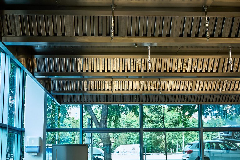 Techo filtrante en el Barcelona Culinary Hub