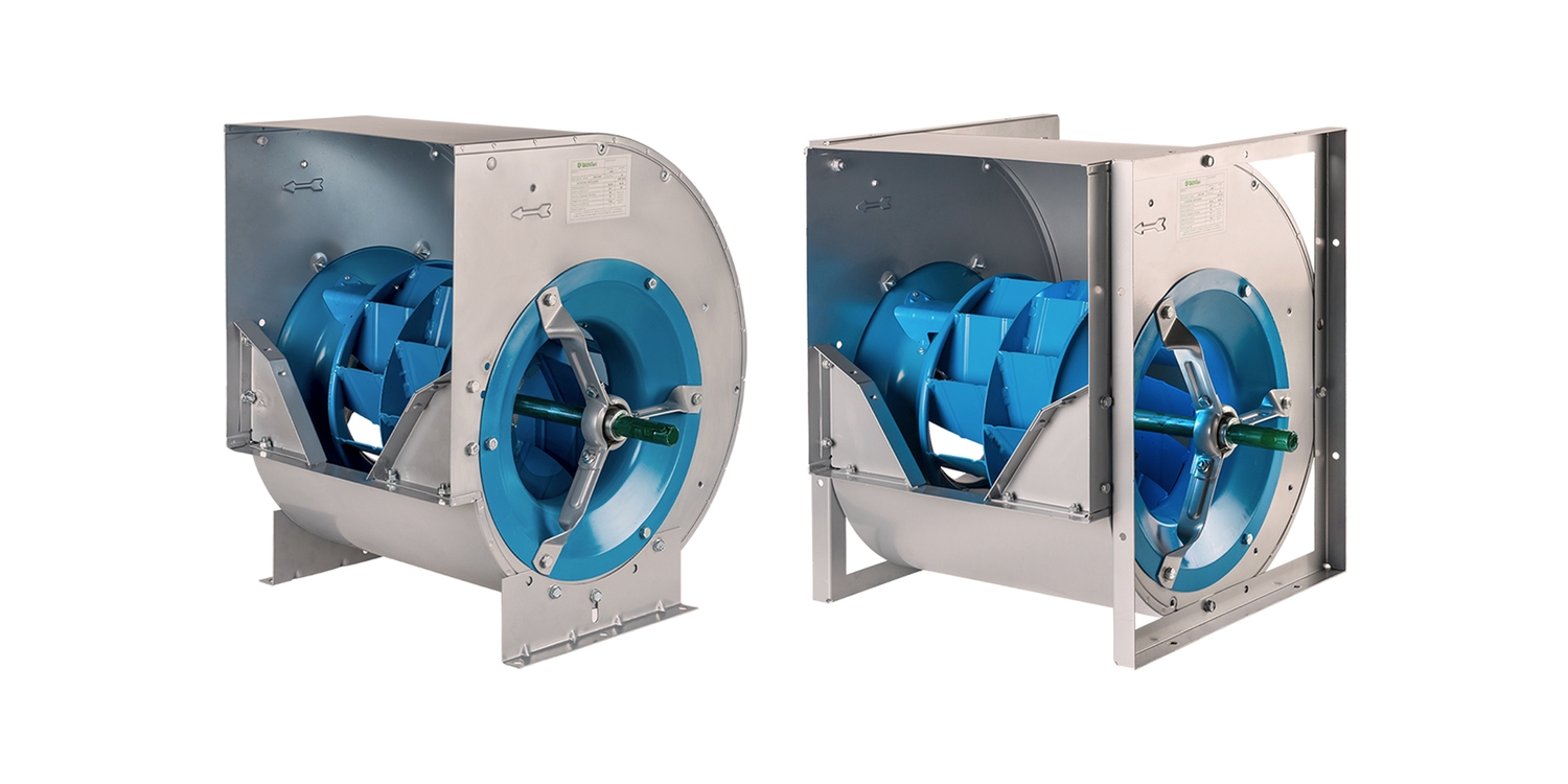 Ventilador de Doble Aspiración a transmisión con rodete a reacción NTHZ de Tecnifan-Comefri