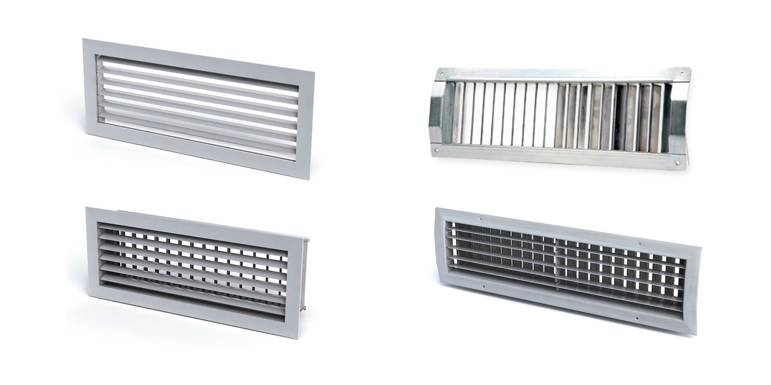 Air supply ventilation grilles