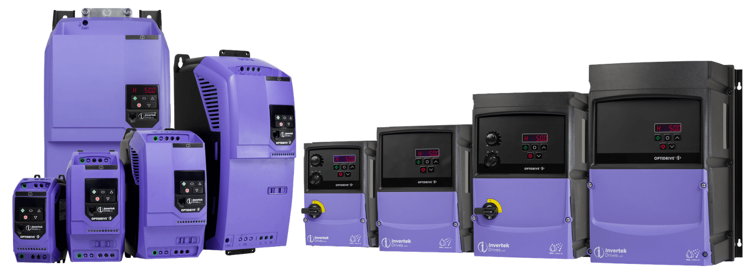 Diferentes modelos Variadores Invertek