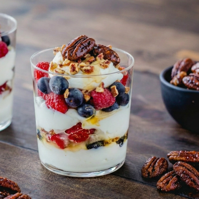 Pecan Berry Yogurt Parfait