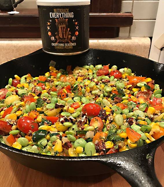 RECIPE: Succotash with Fortune Favors The Everything (VEG & GF)