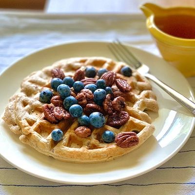 RECIPE: Papa Bear Whole Grain Pecan Waffles