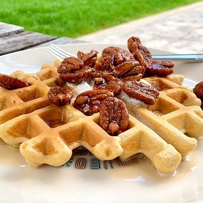 RECIPE: Fortune Favors Pecan Buttermilk Weekend Waffles