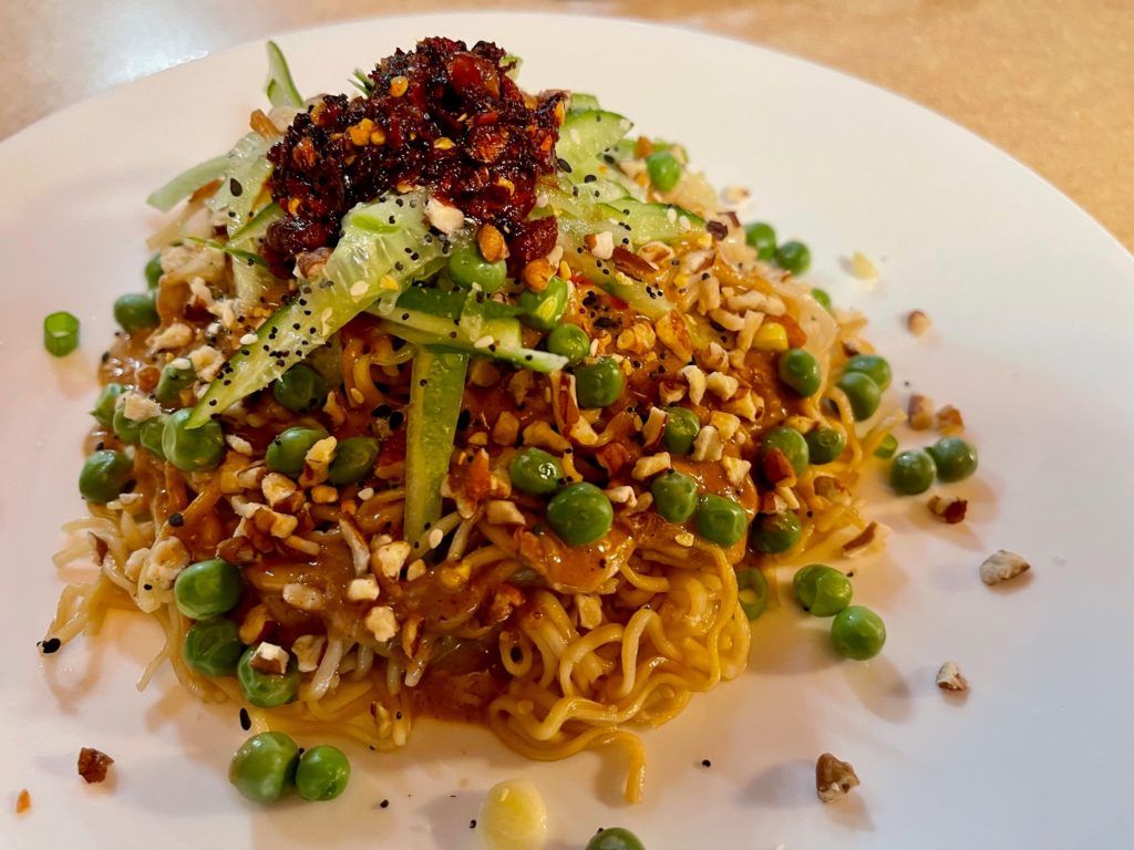 Recipe: Ramen Noodles with Spicy Pecan Sauce