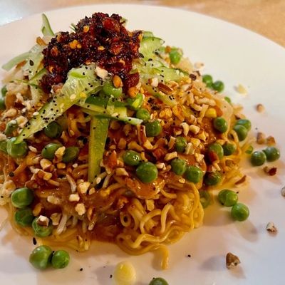 Recipe: Ramen Noodles with Spicy Pecan Sauce
