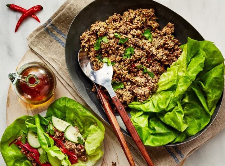 Recipe: Lettuce Wraps with Fortune Favors Garnish (GF)