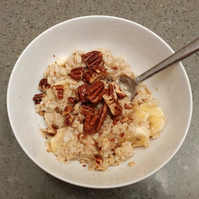 Overnight Oats with Fortune Favors Pecans