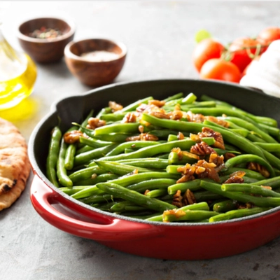 Fortune Favors The Everything Pecan Green Beans