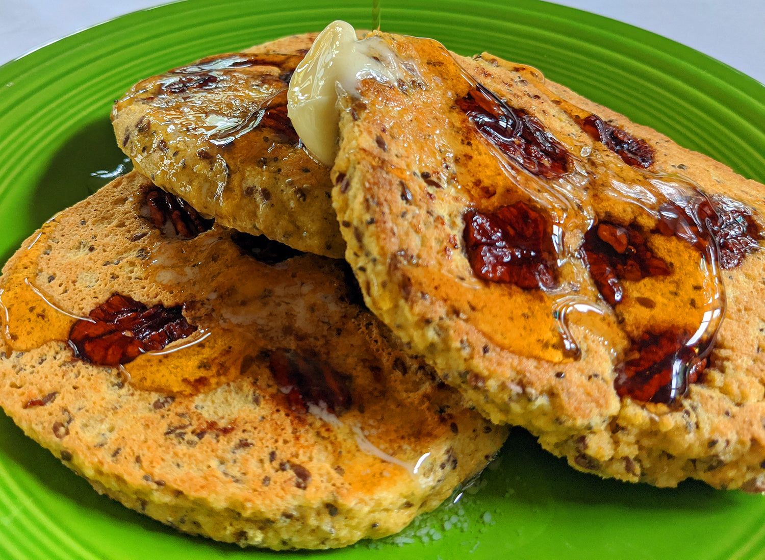 RECIPE: Eric's Keto-Friendly Pancakes studded with Fortune Favors Pecans