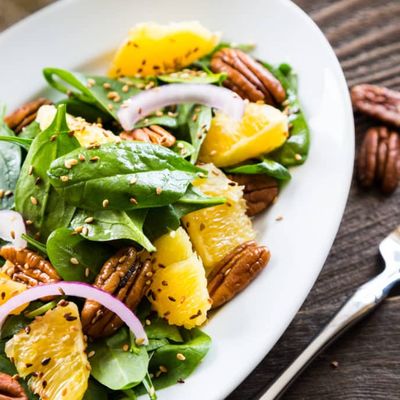 RECIPE: Spring Citrus Salad with Spicy Pecans