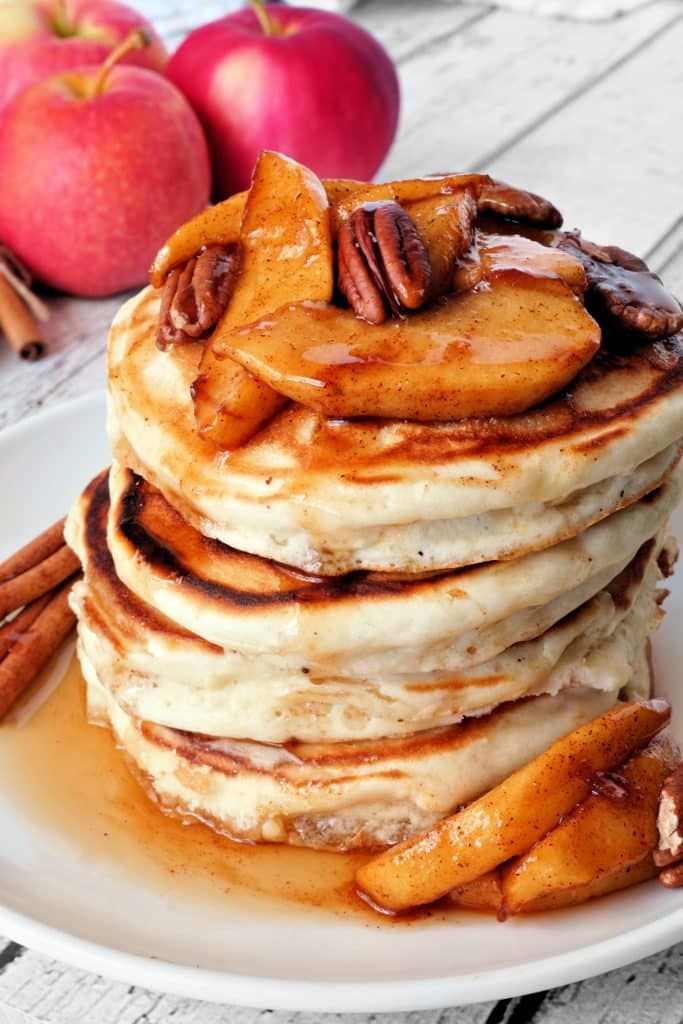 RECIPE: Apple Candied Pecan Pancakes