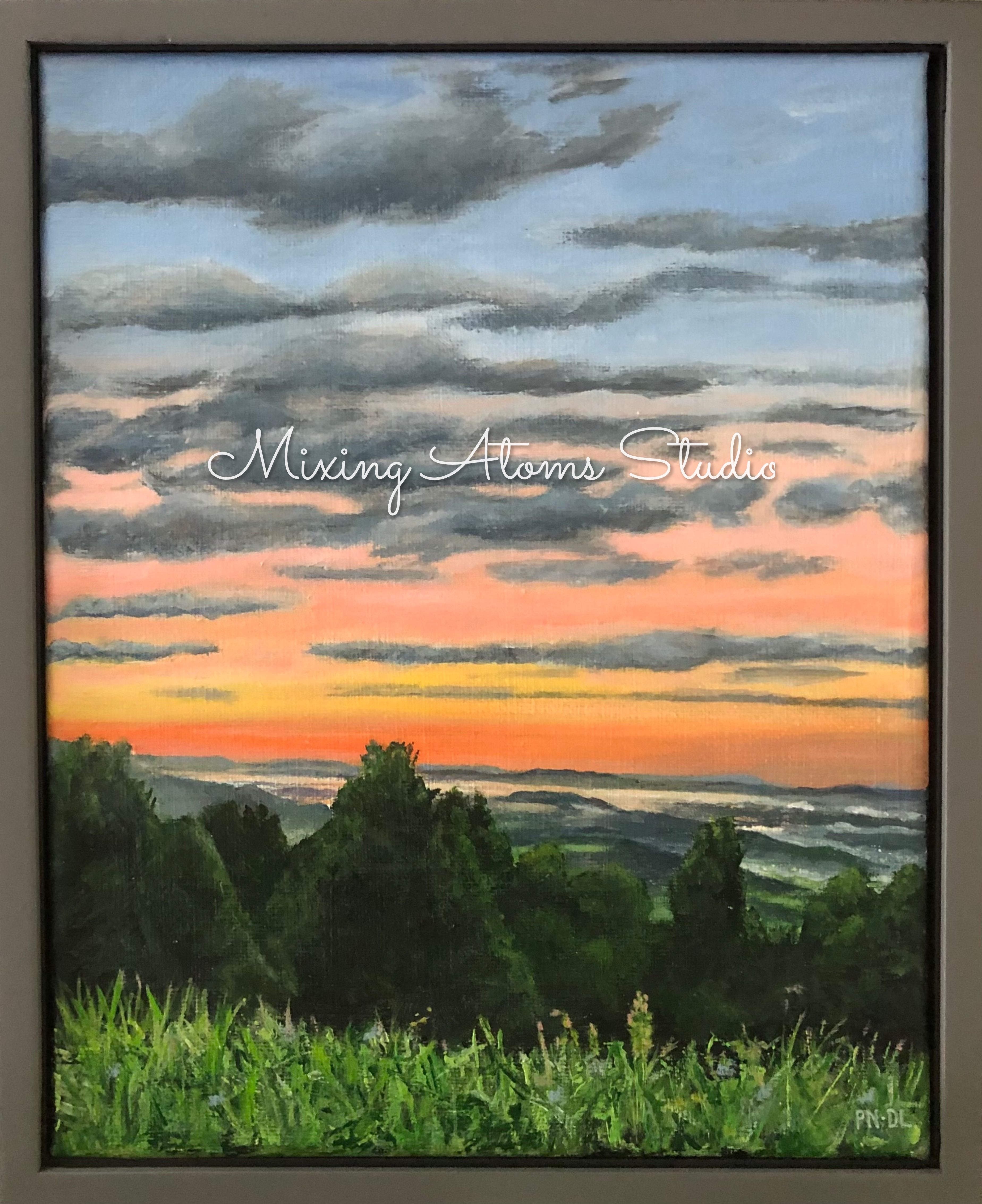 sunrise from Afton Mountain Overlook
