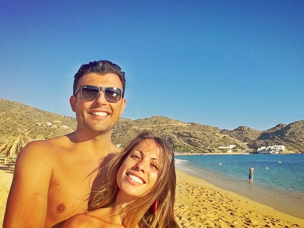 Noi due al mare, qualche anno fa